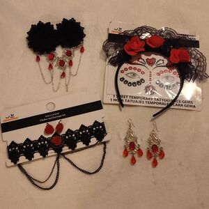 NWT & NWOT! Halloween Jewelry & Hair Set - 6,